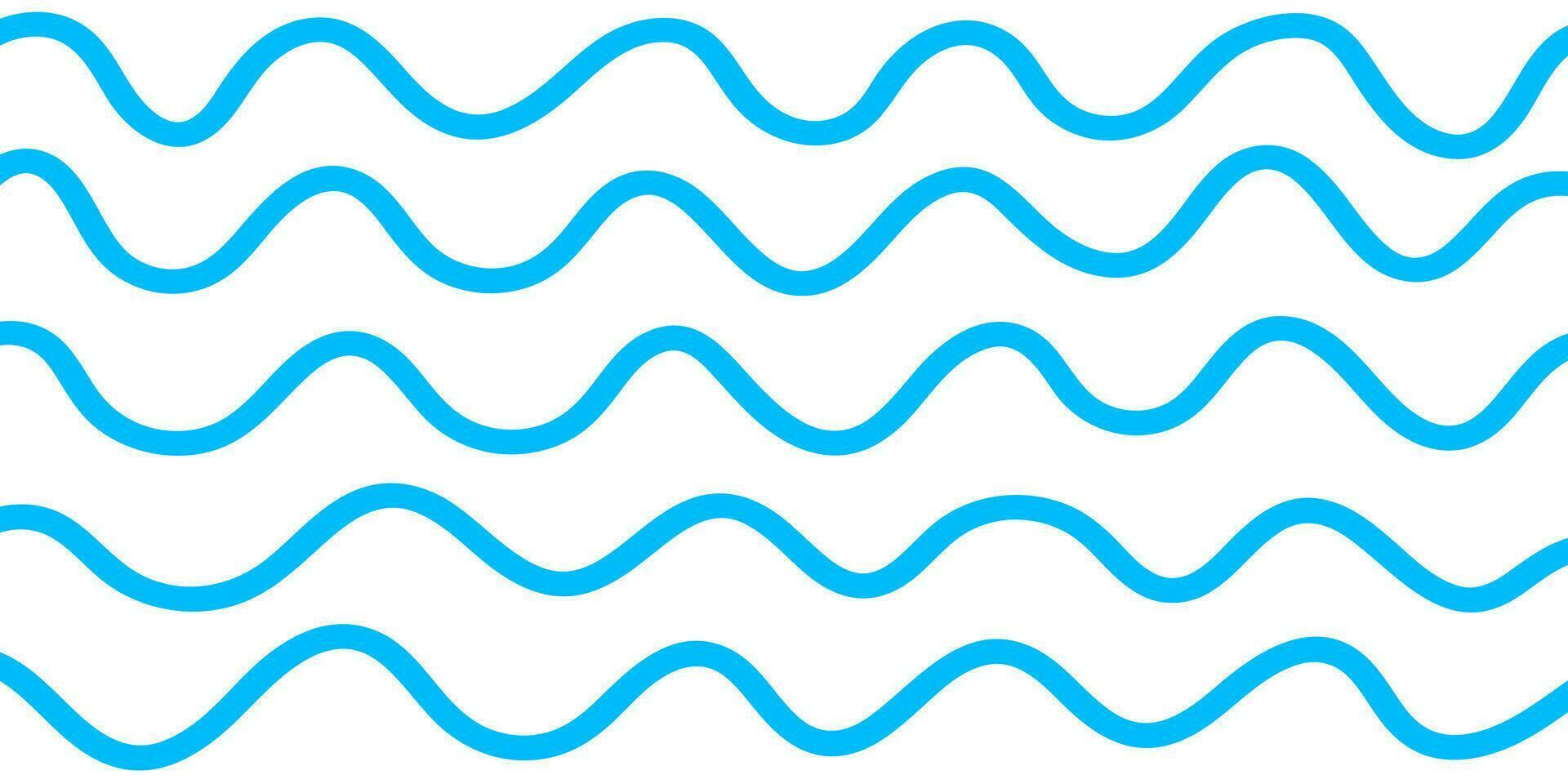 Hand drawn seamless pattern. Curly line, zigzag, and waves element. Creative doodle abstract style art background for kids. Trendy texture design with contemporary basic shapes. Vector illustration