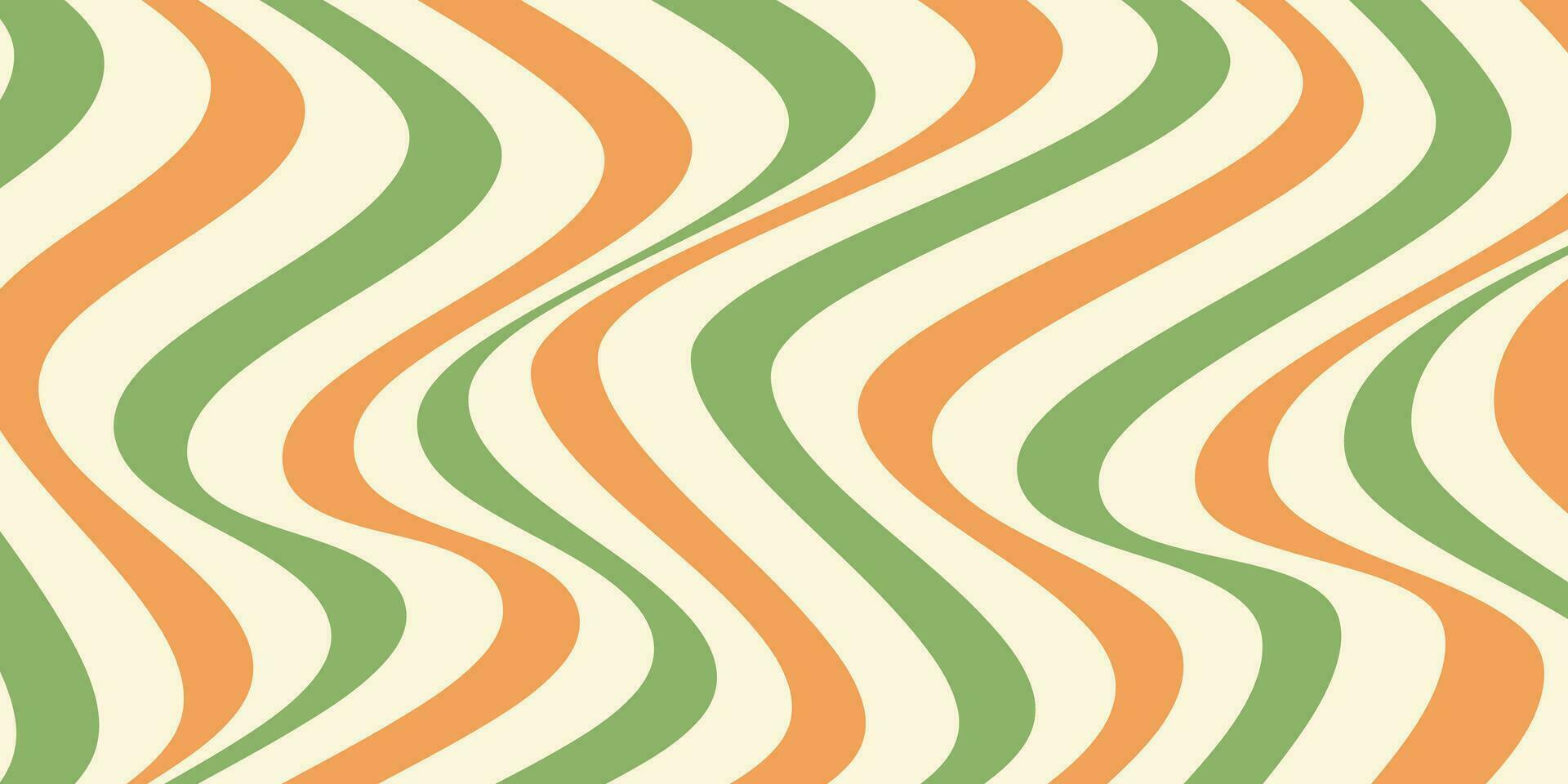 Sychedelic groovy retro background with colorful waves. Vector illustration