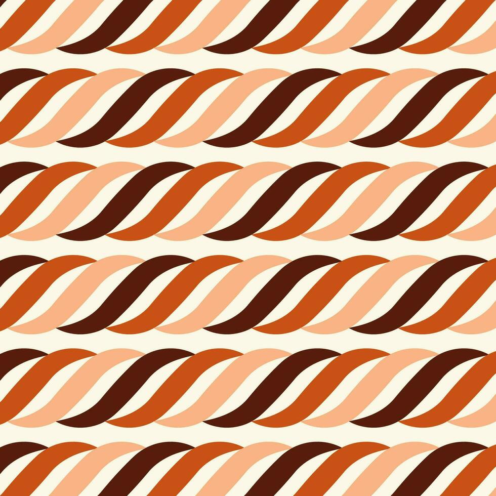 sin costura modelo en retro estilo. resumen textura decorativo años 50, años 60, Años 70 estilo. lata ser usado para tela, fondo de pantalla, textil, pared decoración. vector ilustración