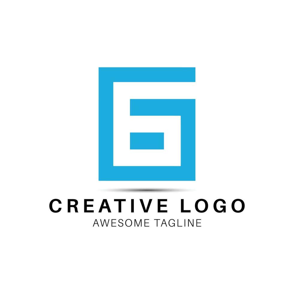 G6 letter logo design icon vector