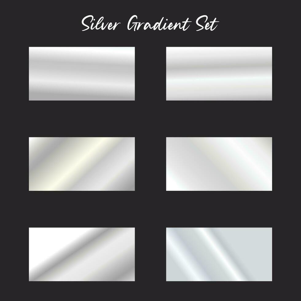 Silver Gradient Set  vector file