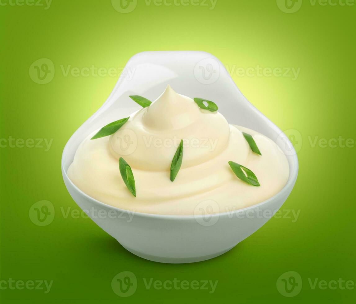 Sour cream with onion photo