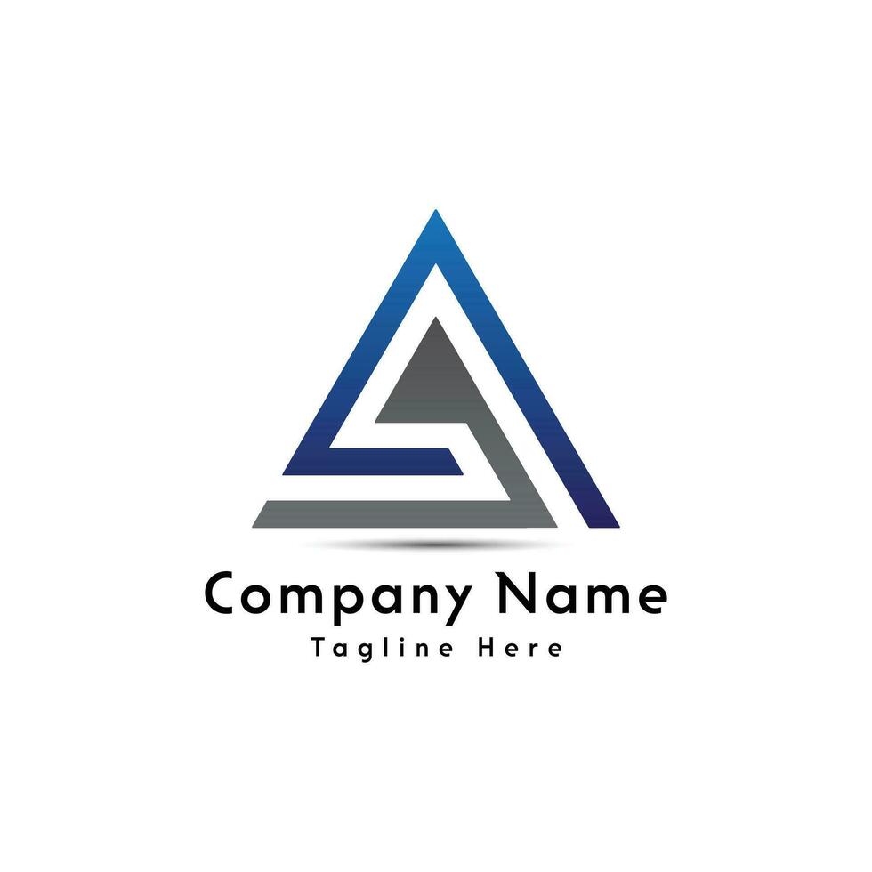 A letter logo design icon vector
