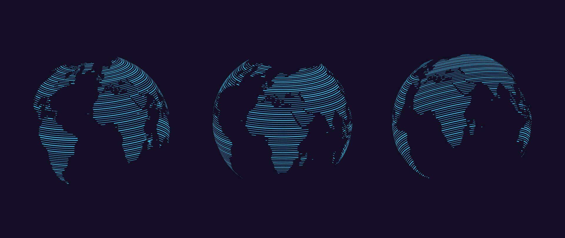 Global network connection. World map point and line composition concept of global business. Vector Illustration