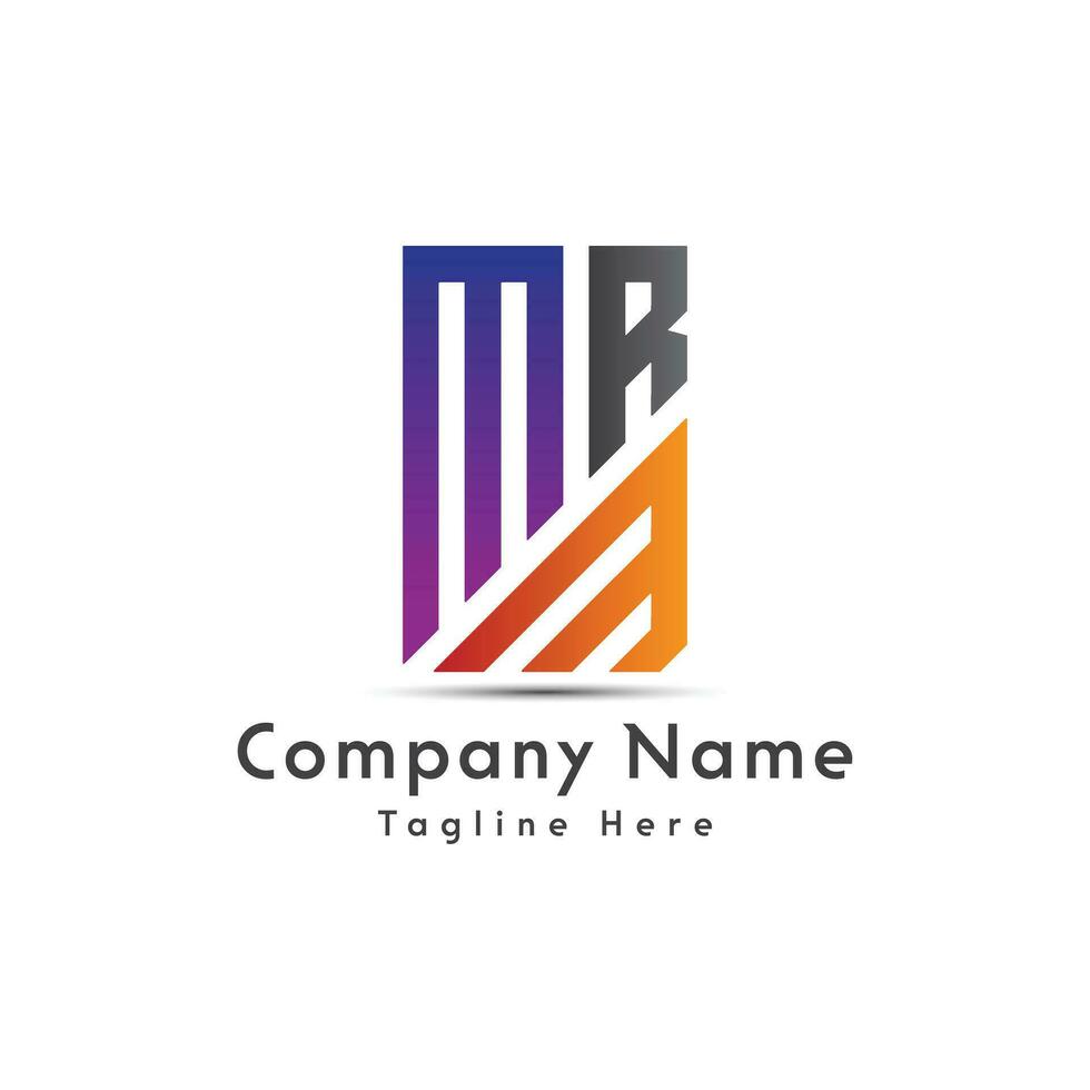 MRM letter logo design icon vector