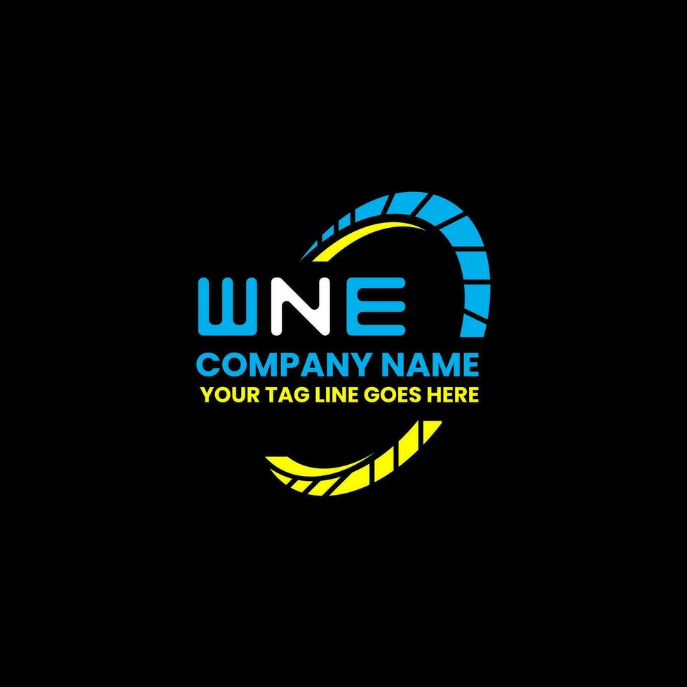 WNE letter logo vector design, WNE simple and modern logo. WNE luxurious alphabet design