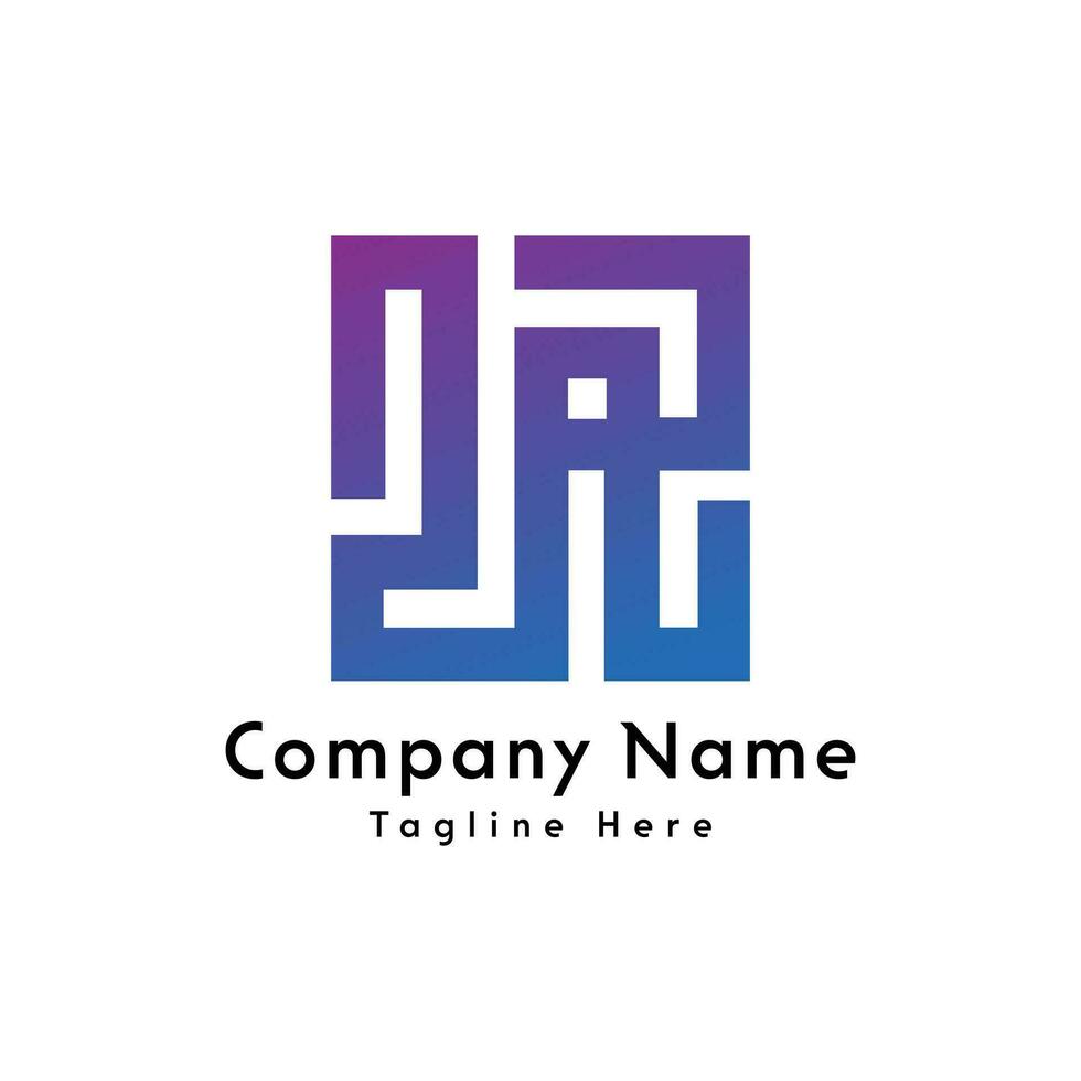 2AR letter logo design icon vector
