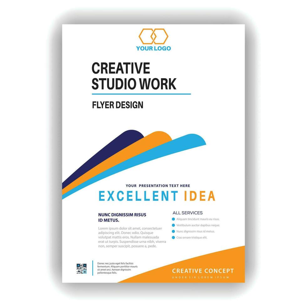 Creative Flyer Design template vector file