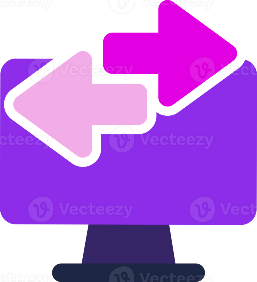 purple computer icon png