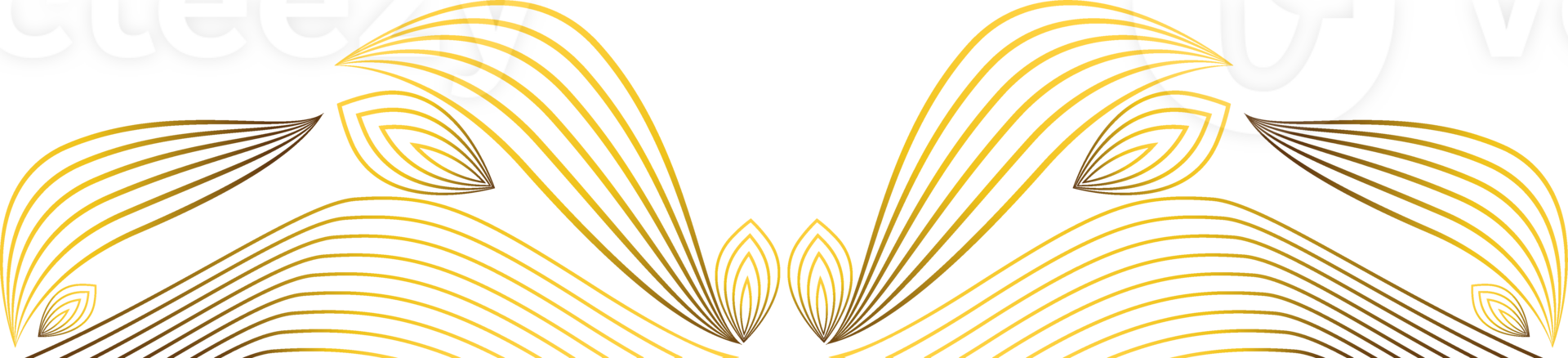 dorado flor ornamento png