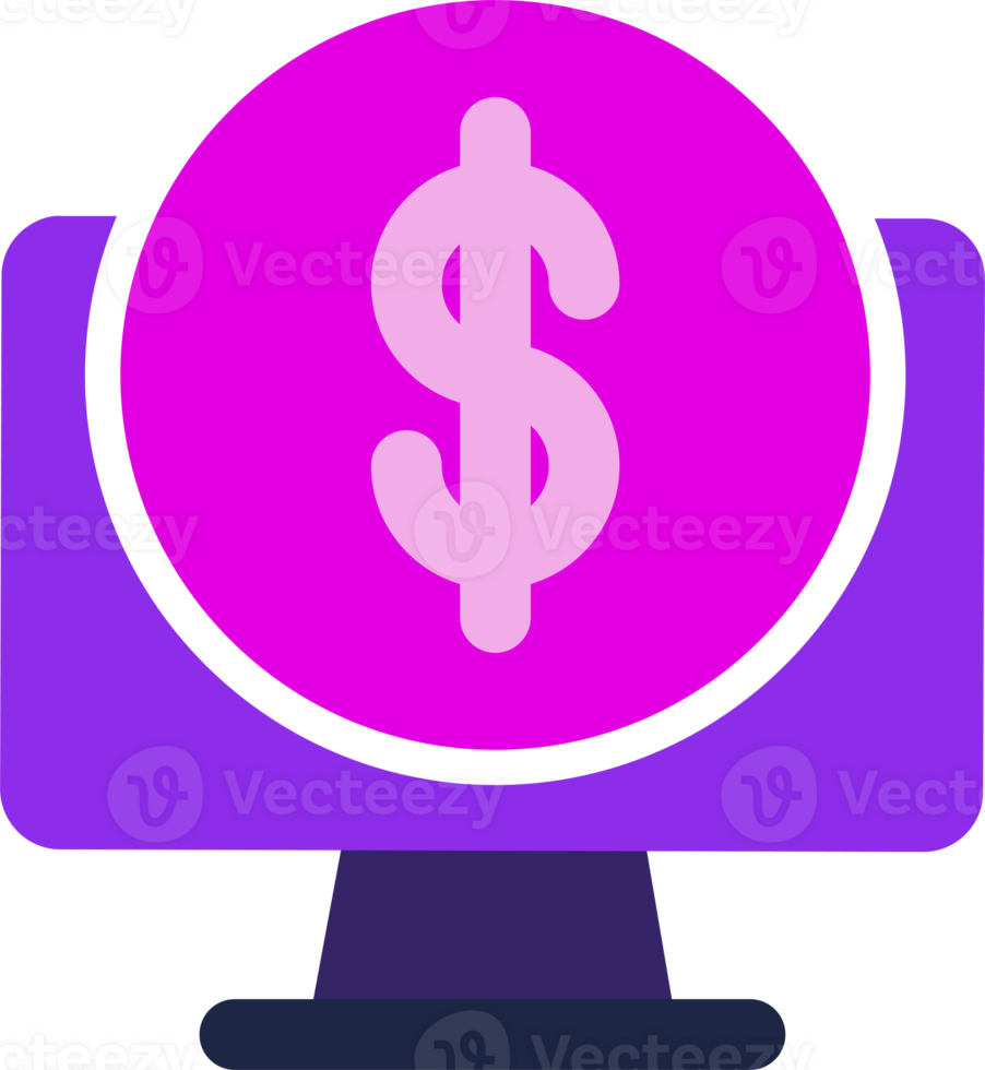 purple computer icon png