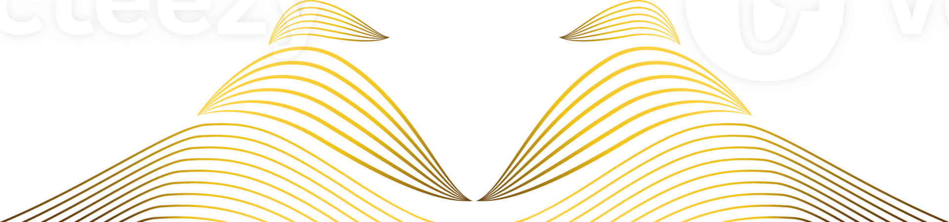 luxury golden decoration png