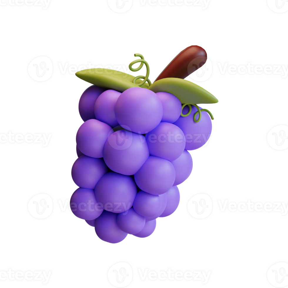 3d grape icon from hello autumn elements collection png