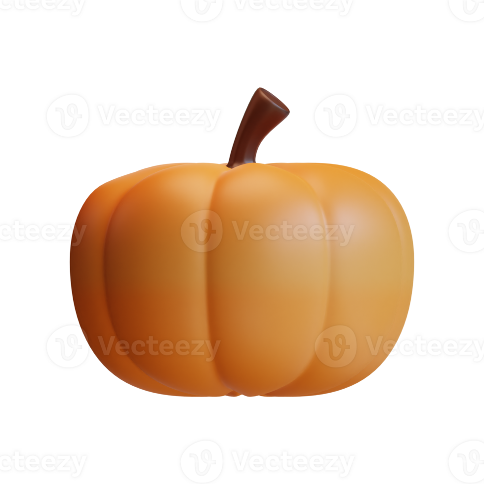 3d pumpkin icon from hello autumn elements collection png