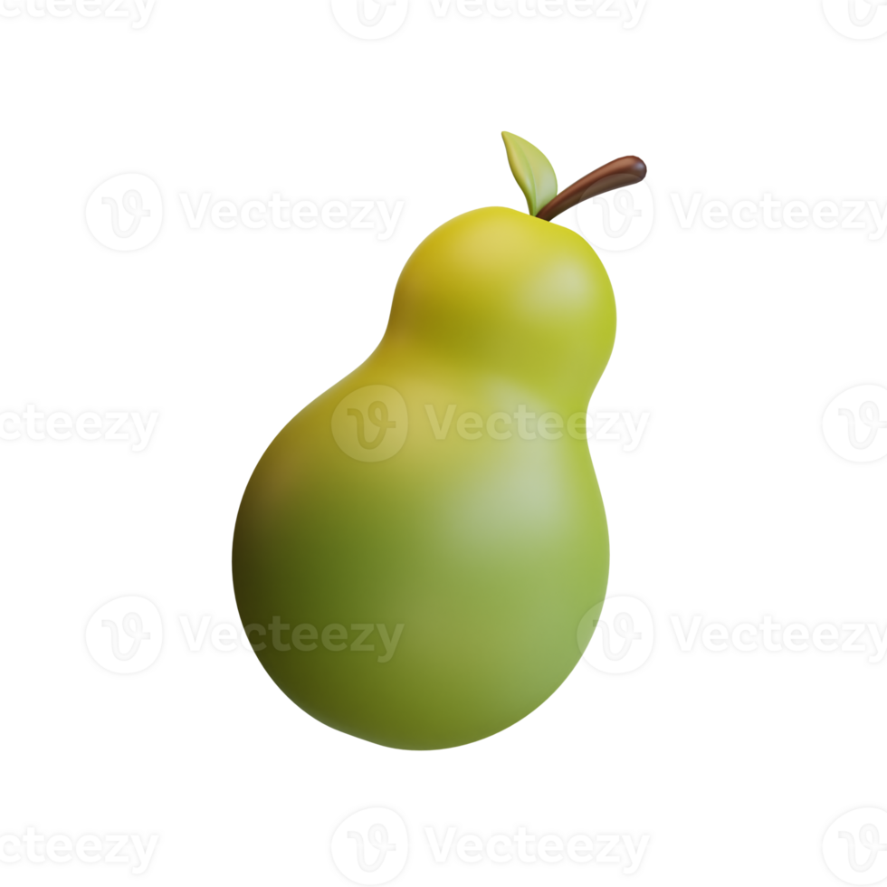 3d pear icon from hello autumn elements collection png