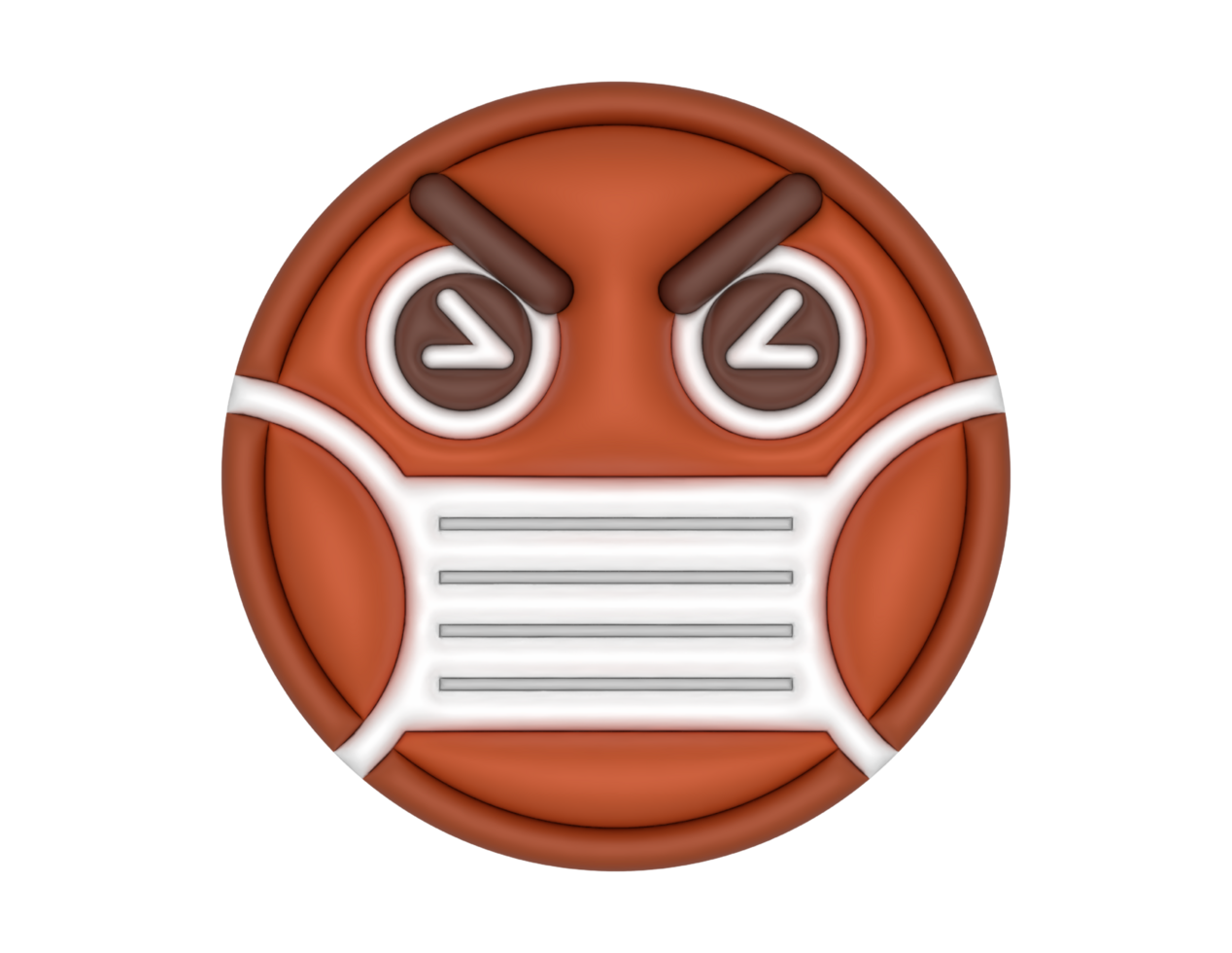 a cartoon face with a mask on it png