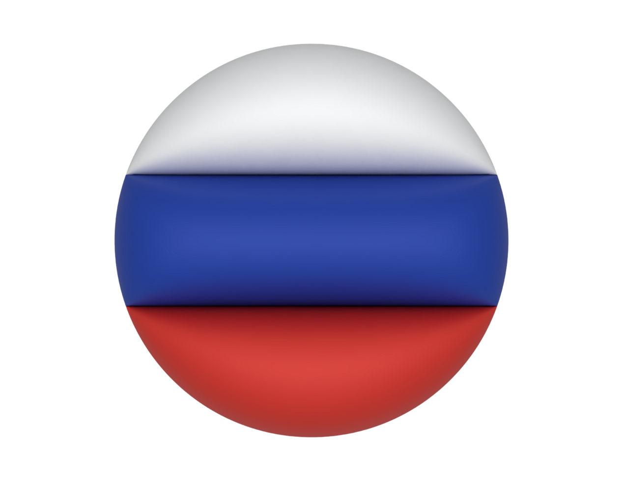 the russian flag in the shape of a sphere png