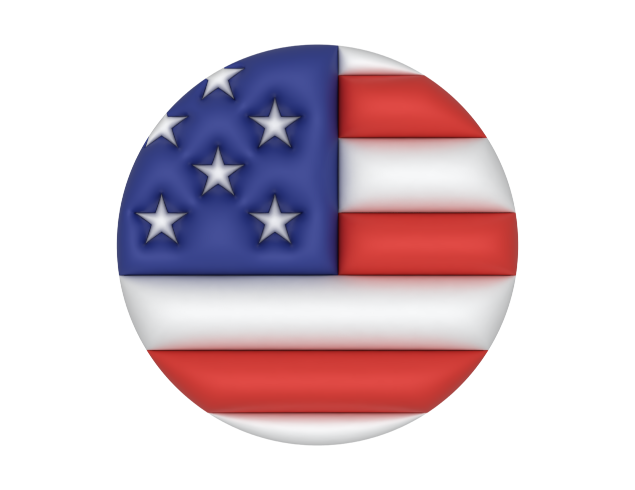 an american flag in a circle on transparent background png
