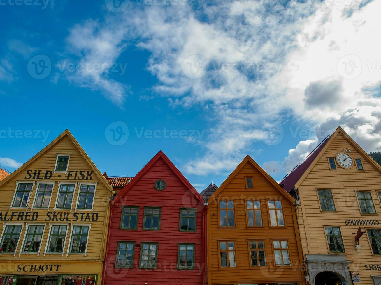 the city of Bergen in norway photo