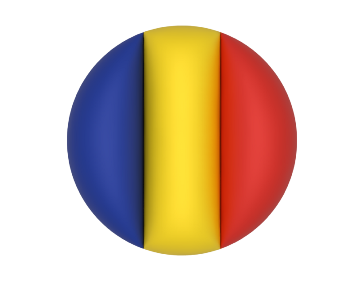 the flag of romania in a circle png