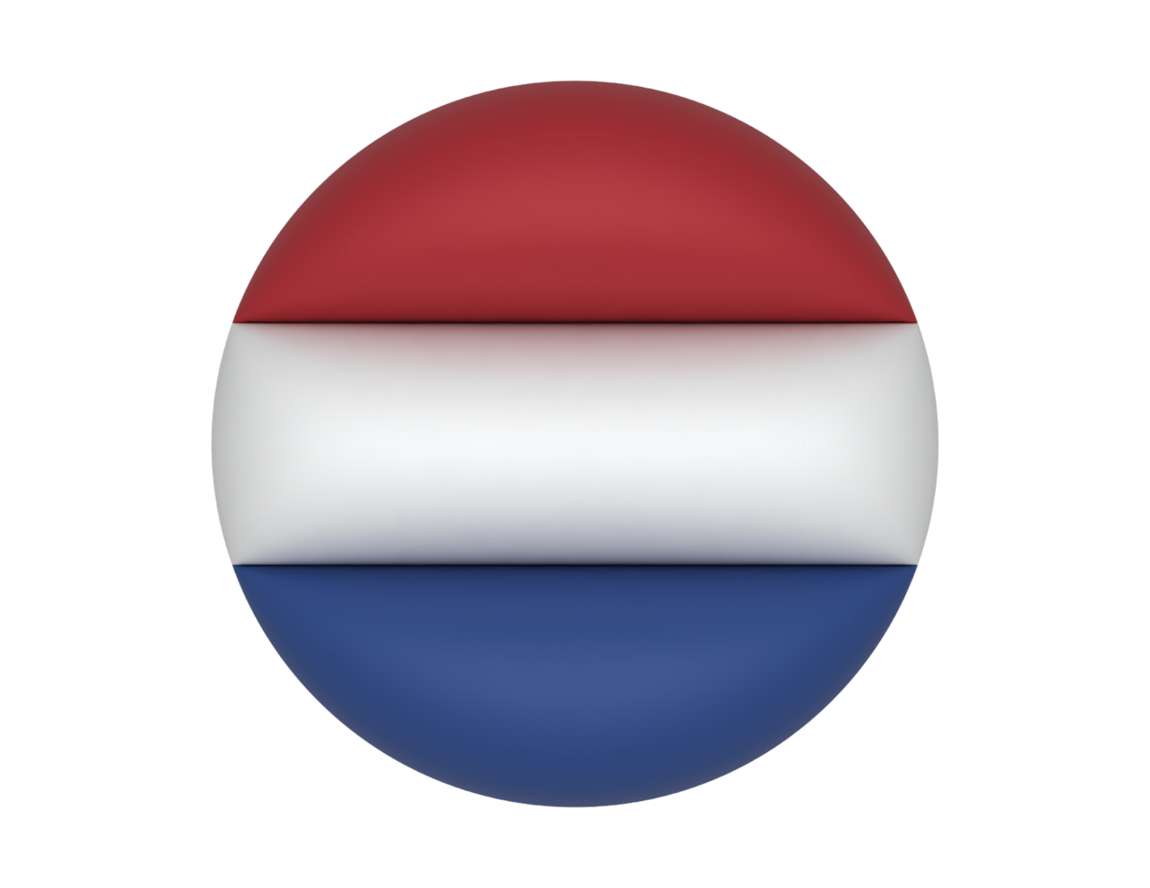 the flag of netherlands in a sphere png