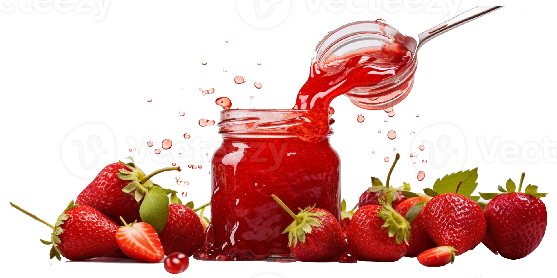 Fruta mermelada fresa rojo dulce png