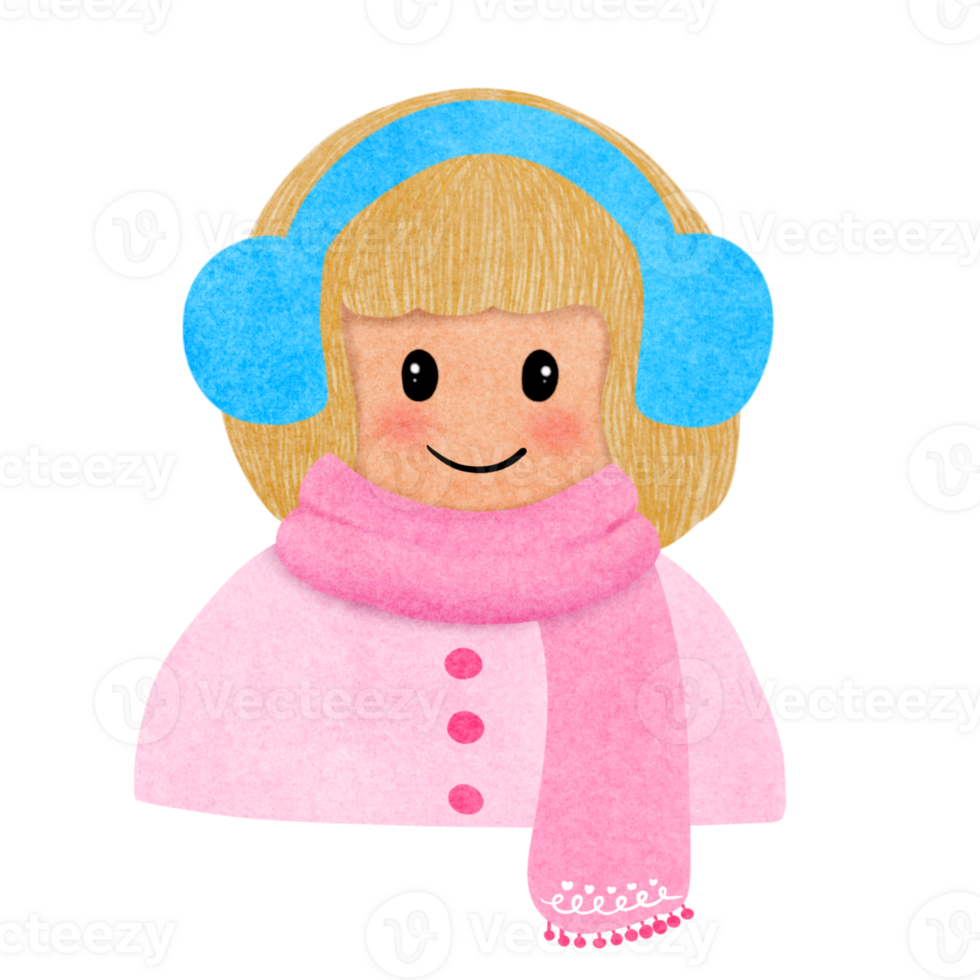 Winter fashion, pink, blue png