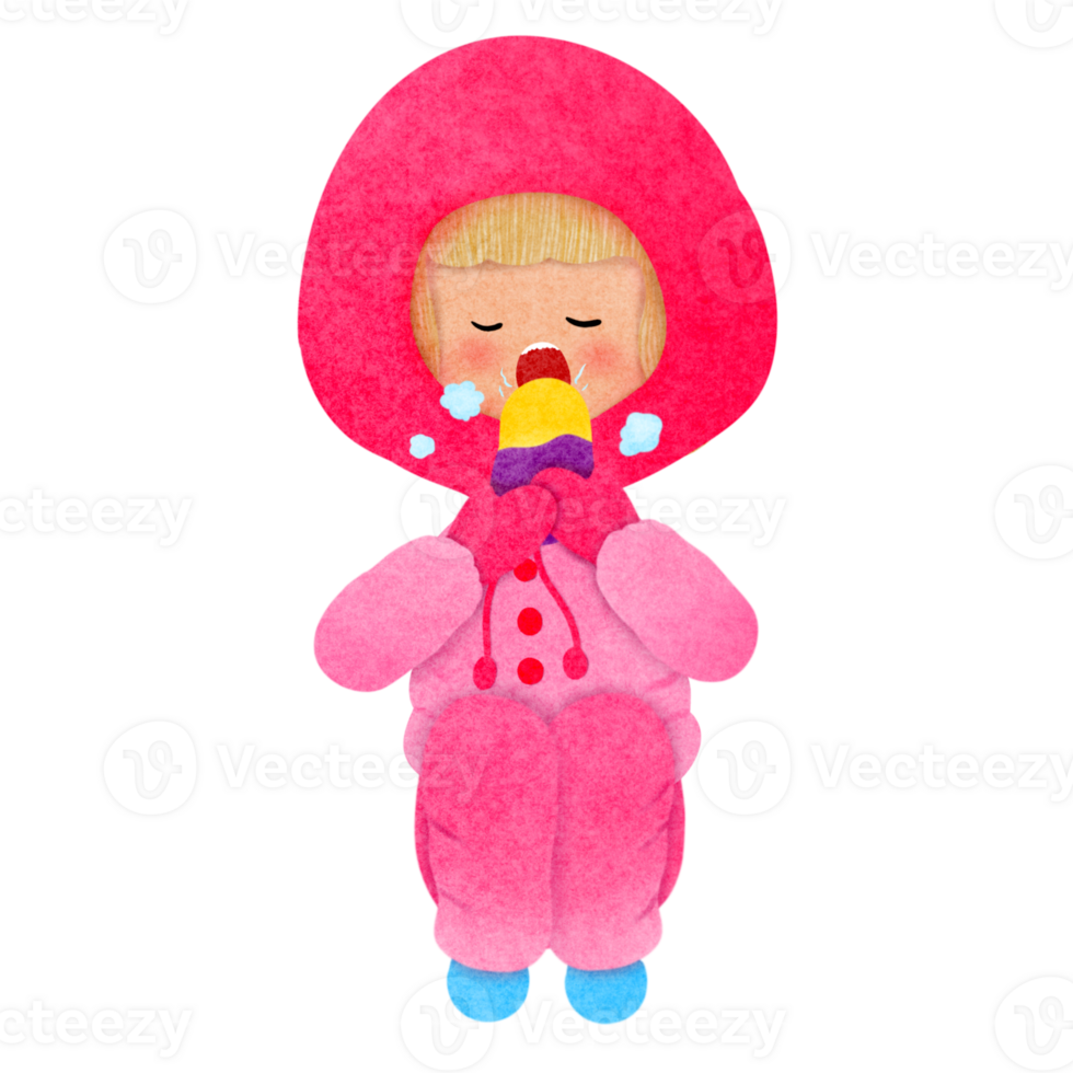 Winter fashion, pink, blue png