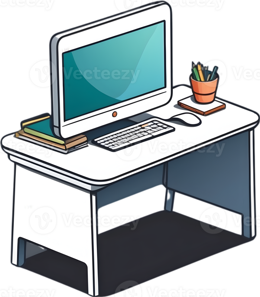 teacher and student desk 33299753 PNG