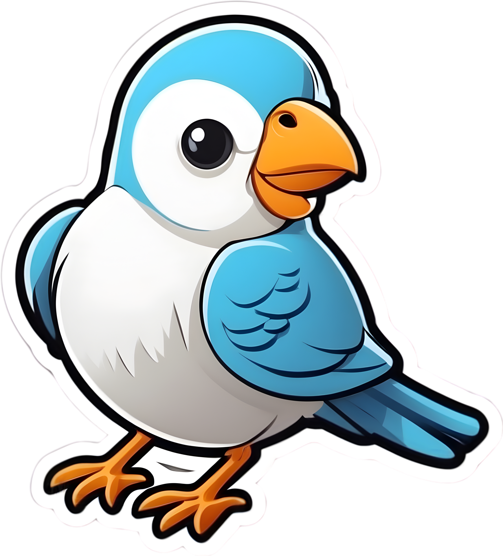 cartoon bird clip art png ai generative 33299802 PNG