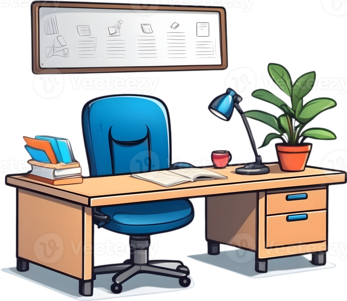 Student Desk ai generative png