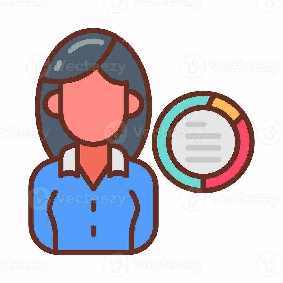 datos científico icono en vector. ilustración foto