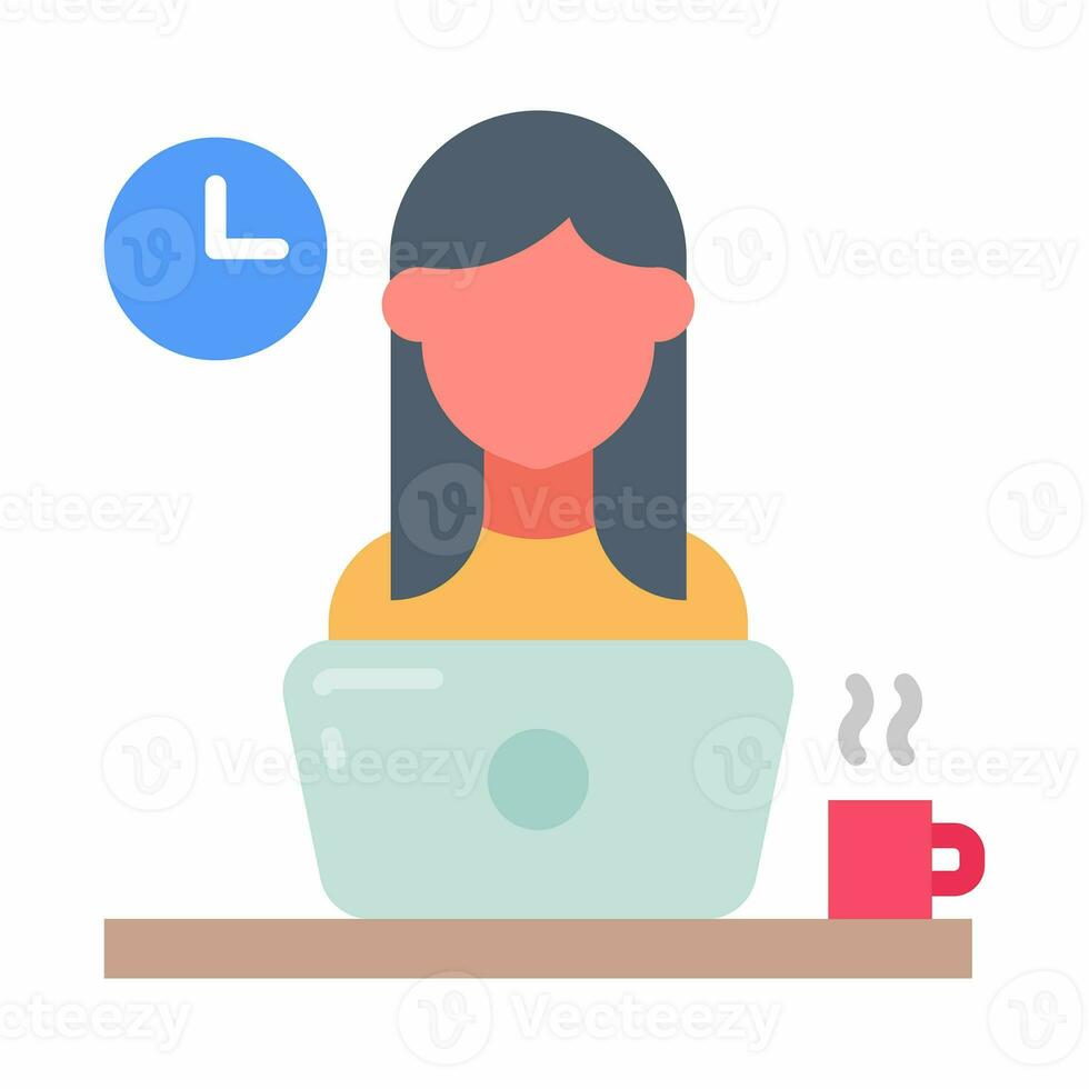 Freelancer icon in vector. Illustration photo