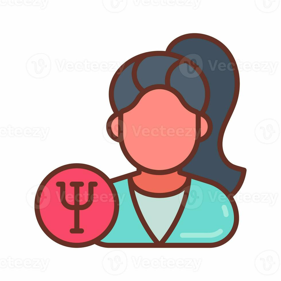 Psychologist icon in vector. Illustration photo