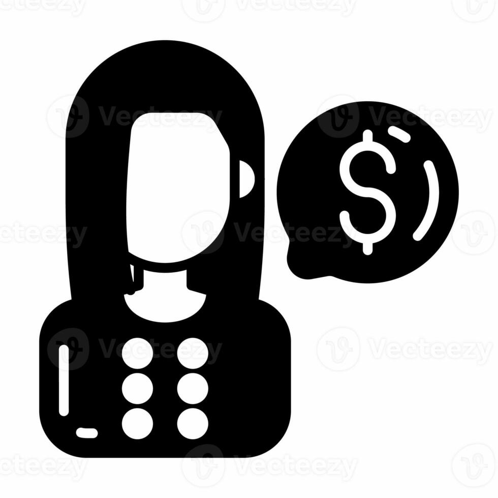 Financial Advisor icon in vector. Illustration photo