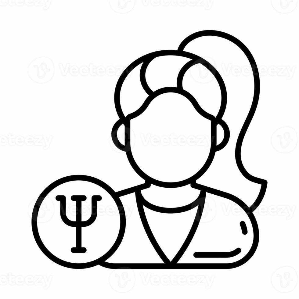 Psychologist icon in vector. Illustration photo