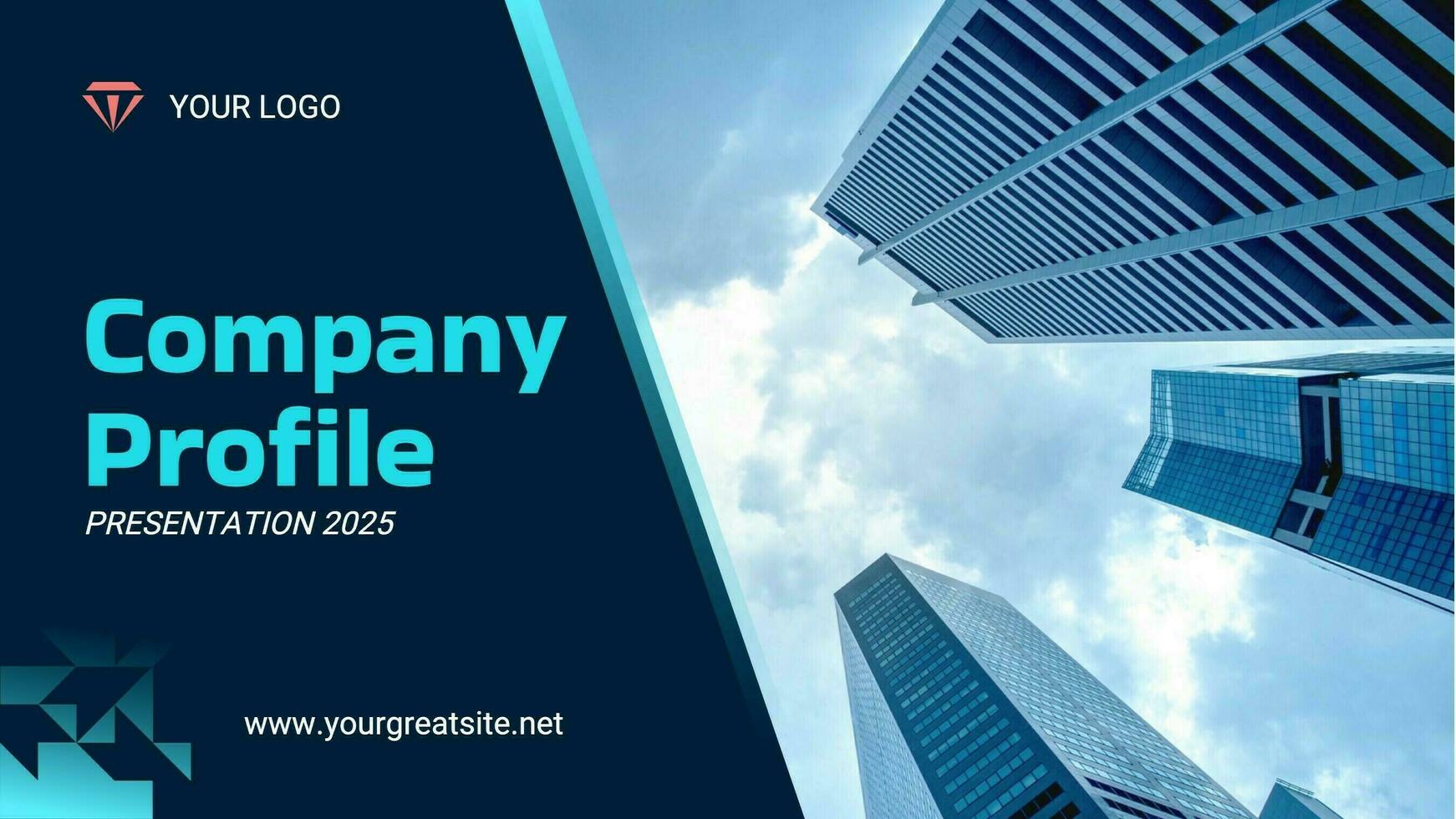 Blue Modern Business Company Profile Presentation template