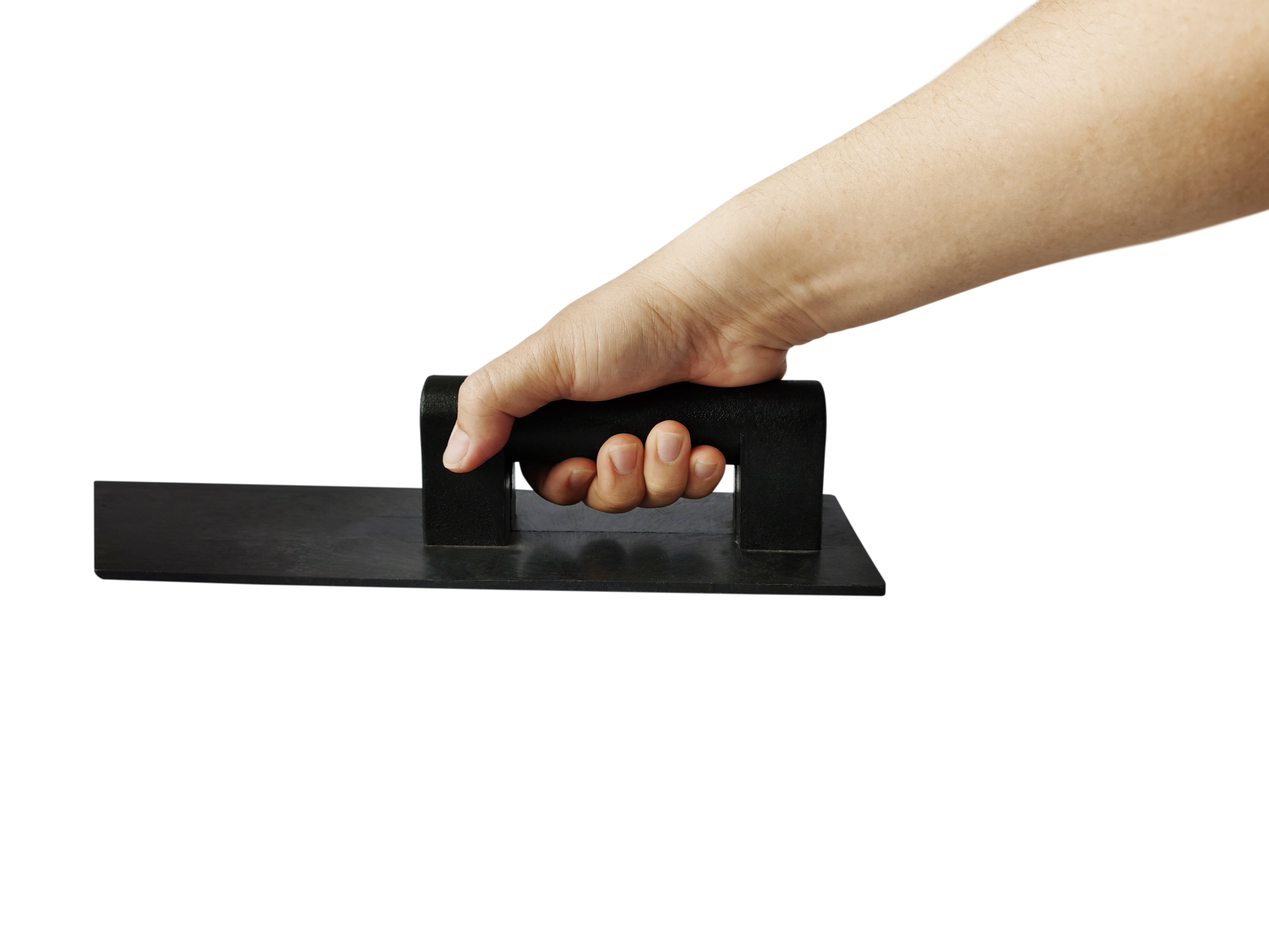 Plastic plastering trowel in man's hand PNG transparent 33300188 PNG