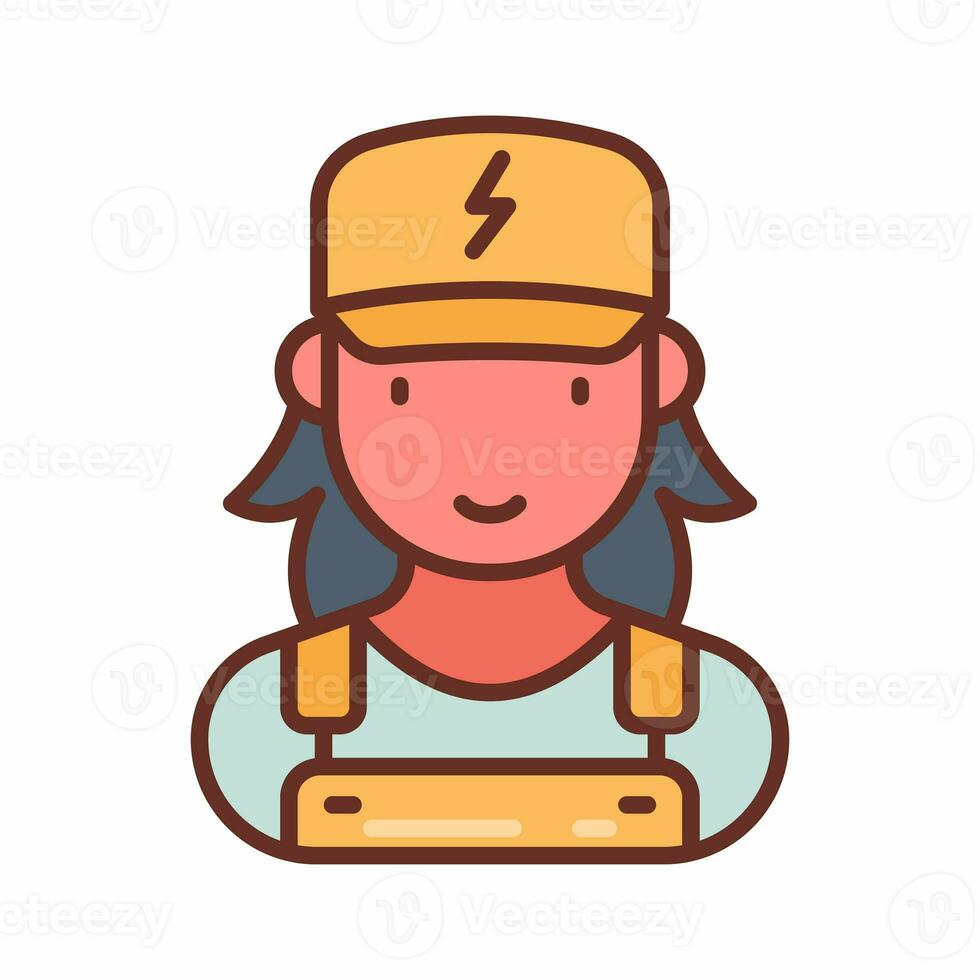 Electrician icon in vector. Illustration photo