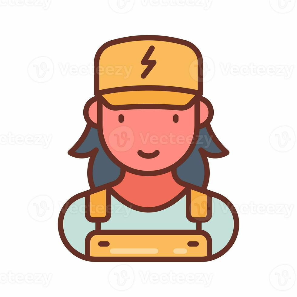 electricista icono en vector. ilustración foto