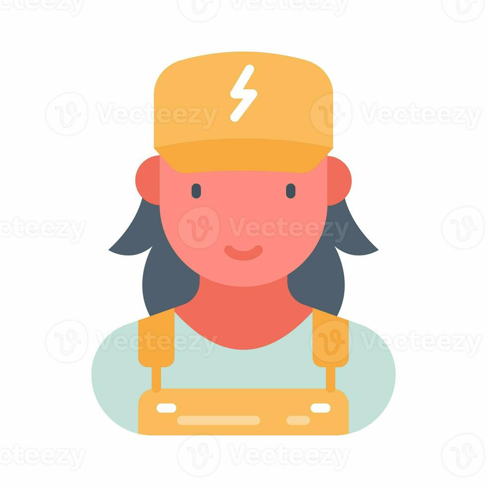 Electrician icon in vector. Illustration photo