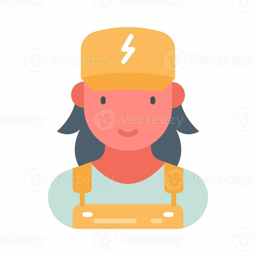 electricista icono en vector. ilustración foto