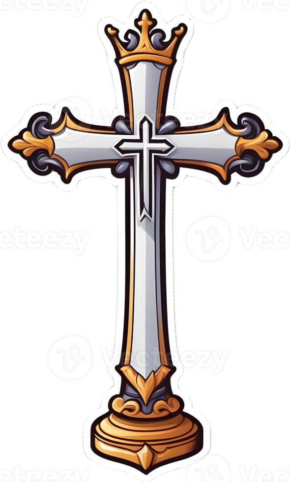 a set of icons with crowns, crowns, and other religious symbols ai generative png