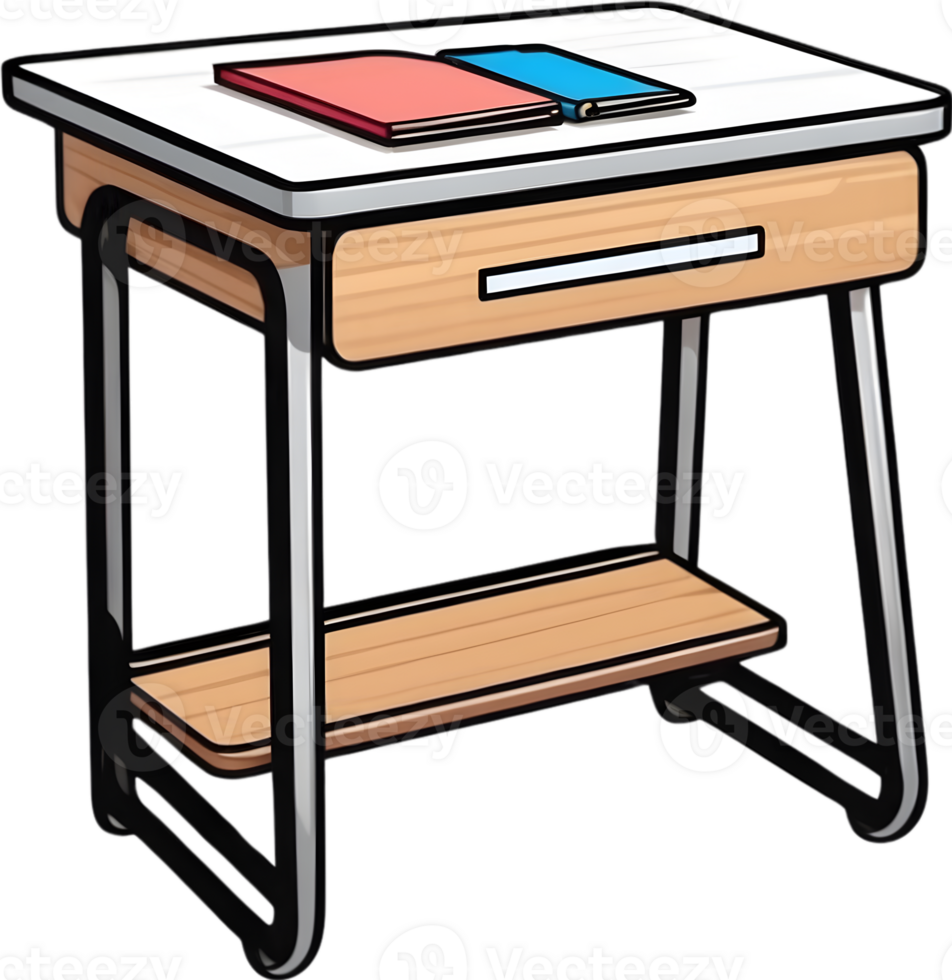 teacher and student desk 33300305 PNG