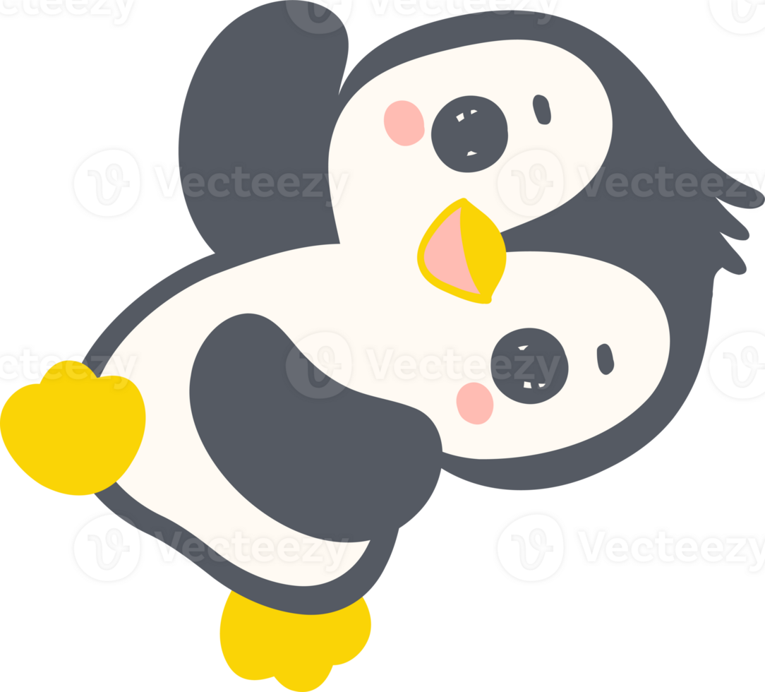 Baby Pinguin Winter Tier Karikatur png