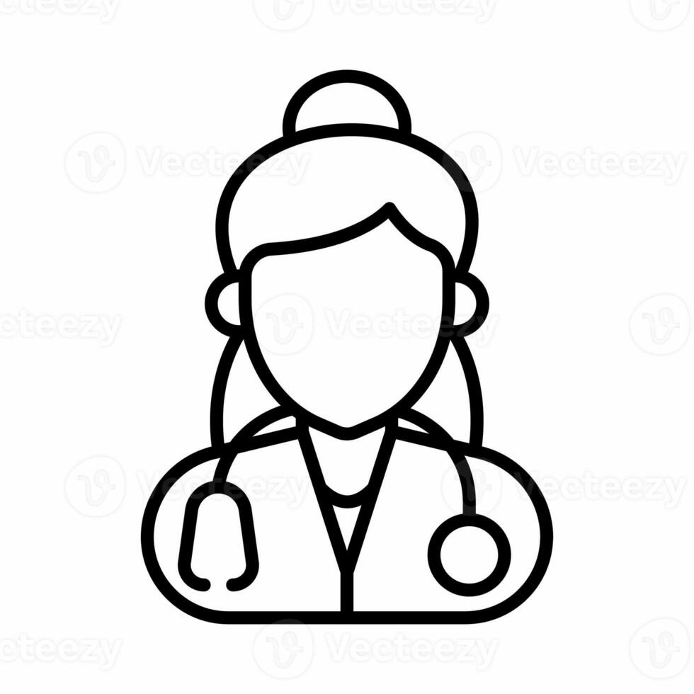 Doctor icon in vector. Illustration photo