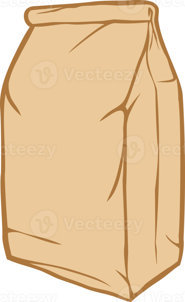 Paper Bag Packaging PNG Illustration