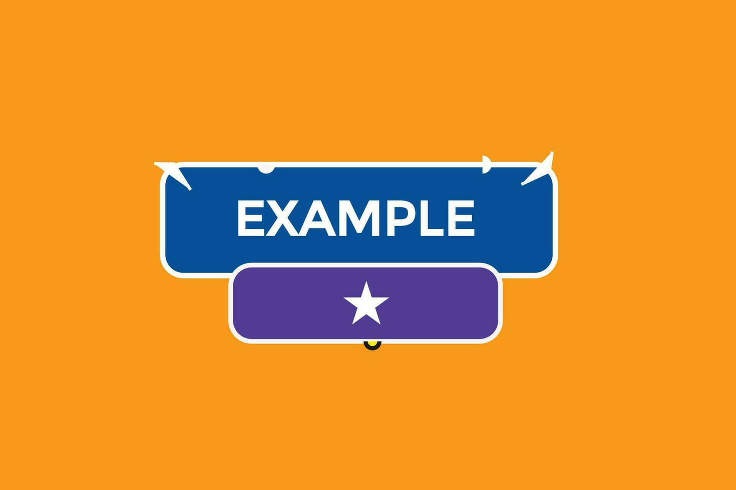 new example website, click button, level, sign, speech, bubble  banner, vector