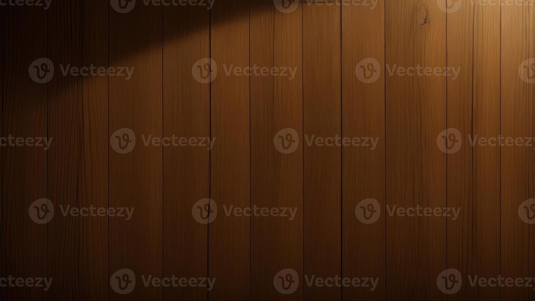 Wood background banner panorama Brown acoustic panels, wooden boards panel pattern texture. photo
