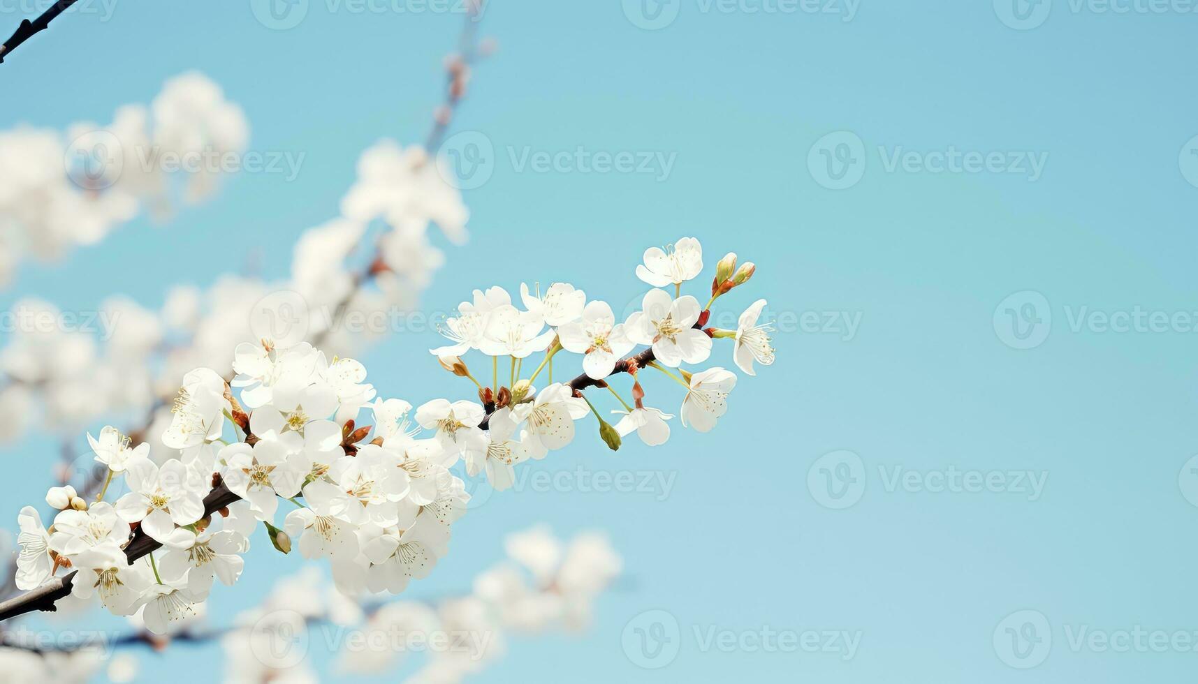 Blossom Beauty in a Serene Outdoor Setting AI generated photo